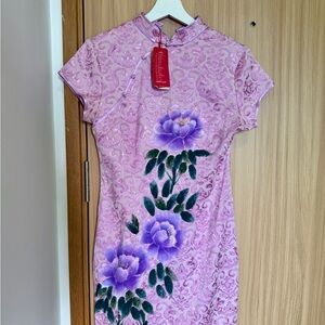Brand New Pink Cheongsam Dress